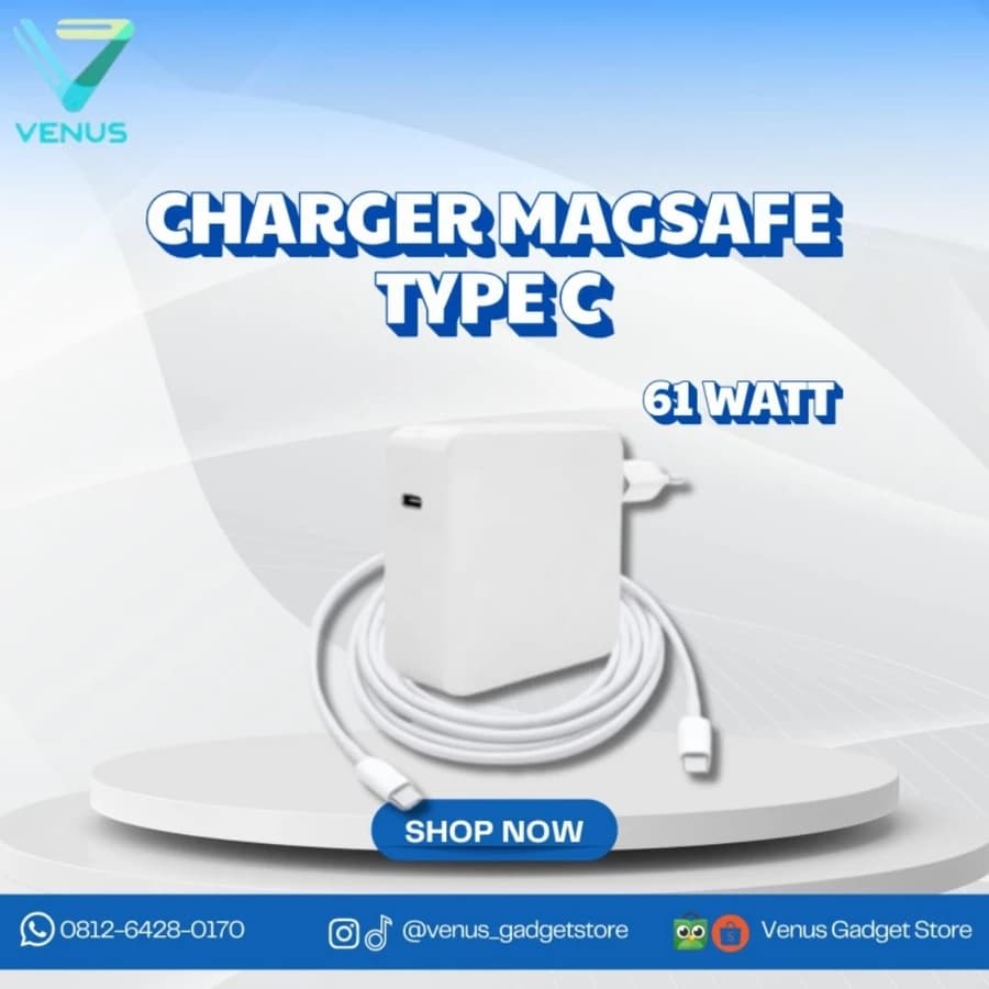 CHARGER MAGSAFE TYPE C Baru Bergaransi Resmi di Venus Gadget Surabaya