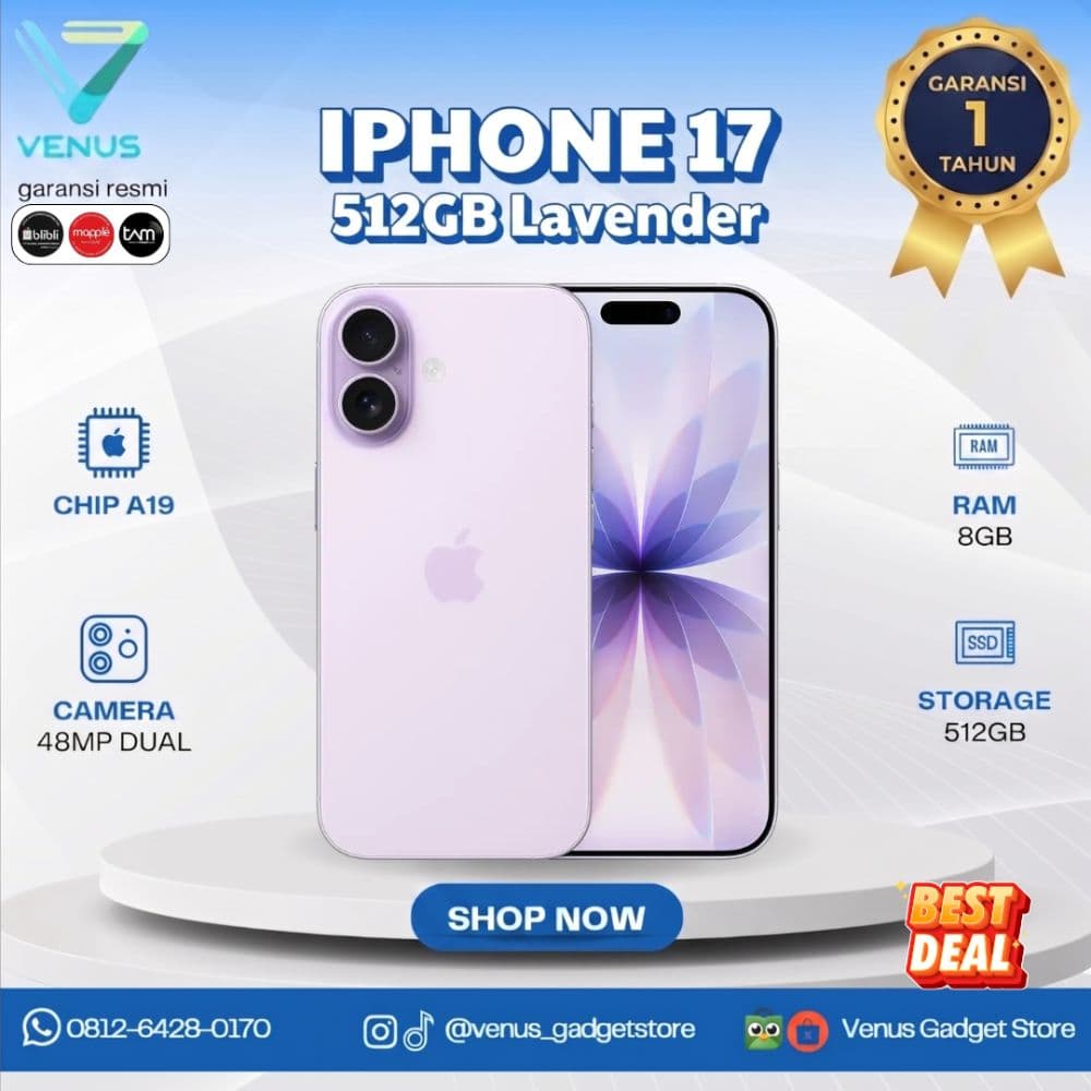 BNIB IPHONE 17 512GB - LAVENDER