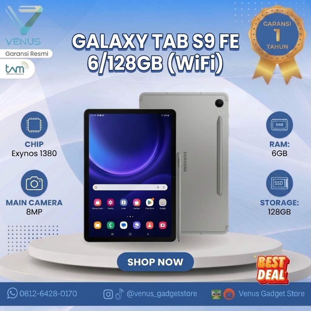 BNIB SAMSUNG GALAXY TAB S9 FE WIFI